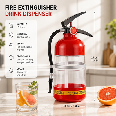 Fire Extinguisher Drink Dispenser