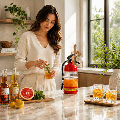 Fire Extinguisher Drink Dispenser
