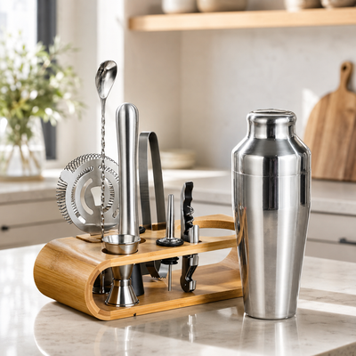 10-Piece Bamboo Cocktail Kit