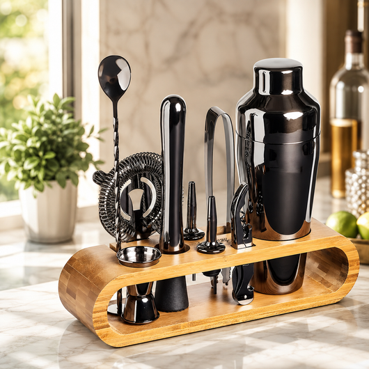 10-Piece Bamboo Cocktail Kit