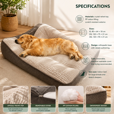 Orthopedic Bolster Dog Bed