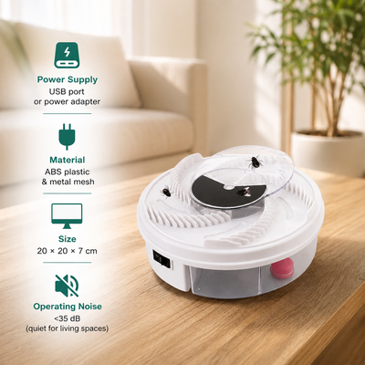 Quiet LED Fly Catcher