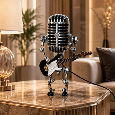 Robot Guitar Table Lamp