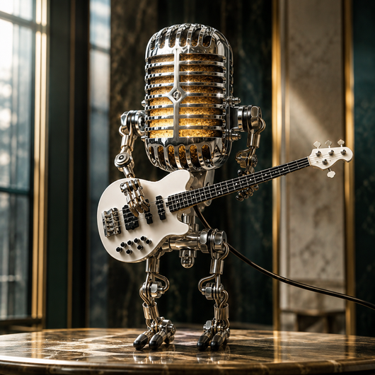 Robot Guitar Table Lamp