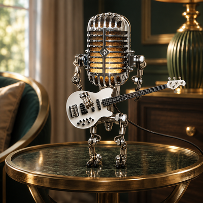 Robot Guitar Table Lamp