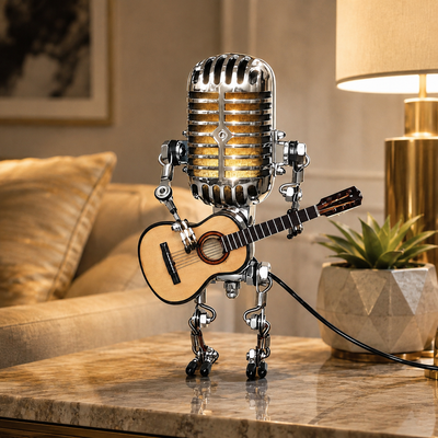 Robot Guitar Table Lamp