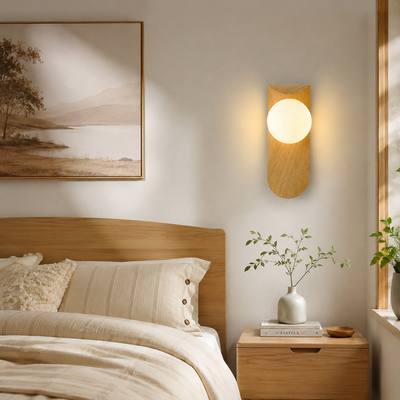 Nordic Wood LED Wall Sconce