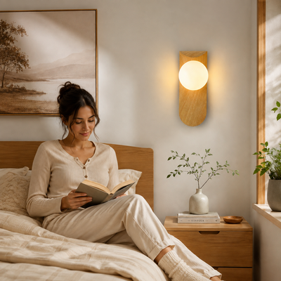 Nordic Wood LED Wall Sconce