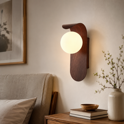 Nordic Wood LED Wall Sconce