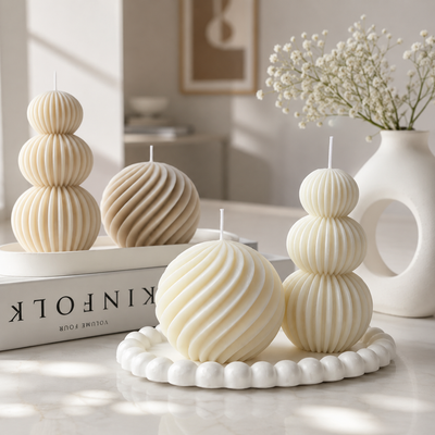 Geometric Golf Ball Scented Candle