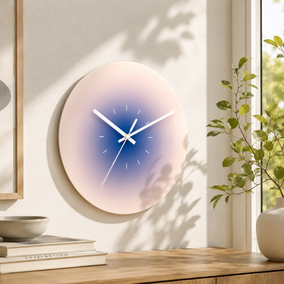 Sunset Glass Wall Clock