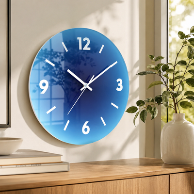 Sunset Glass Wall Clock