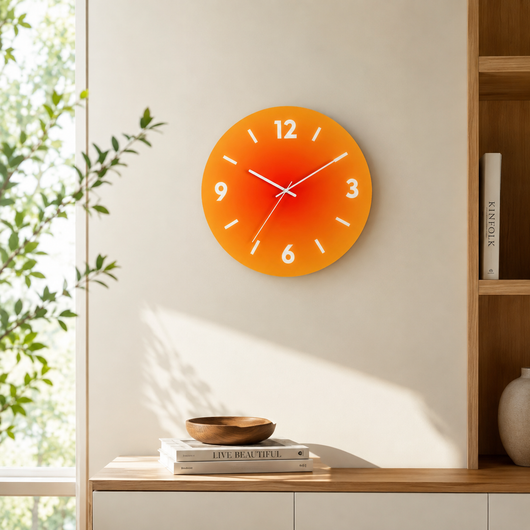 Sunset Glass Wall Clock