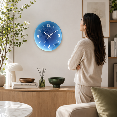Sunset Glass Wall Clock