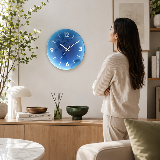 Sunset Glass Wall Clock
