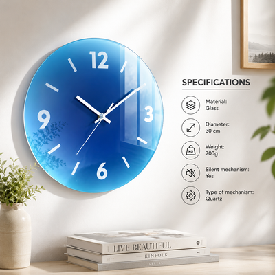 Sunset Glass Wall Clock