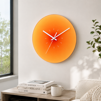 Sunset Glass Wall Clock