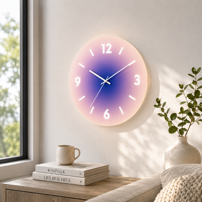 Sunset Glass Wall Clock