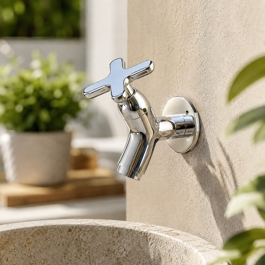 Brass Wall Mount Cold Water Faucet