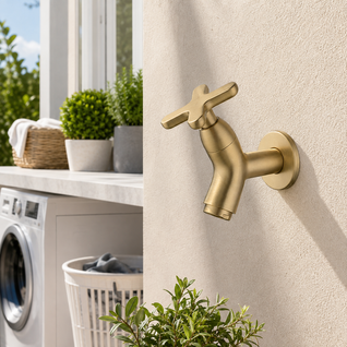 Brass Wall Mount Cold Water Faucet