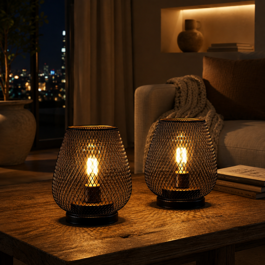 Cordless Ambient Table Lamps, Set of 2
