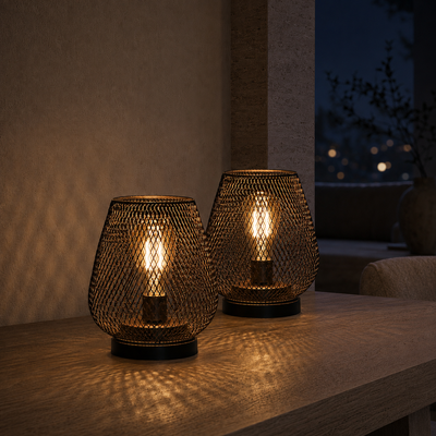 Cordless Ambient Table Lamps, Set of 2