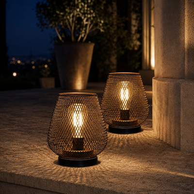Cordless Ambient Table Lamps, Set of 2