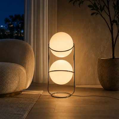 Modern LED Globe Floor Lamp