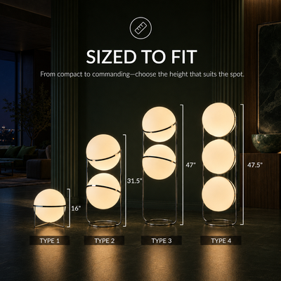 Modern LED Globe Floor Lamp