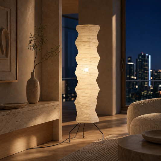 WabiSabi Rice Paper Floor Lamp