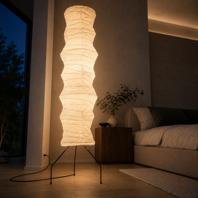 WabiSabi Rice Paper Floor Lamp