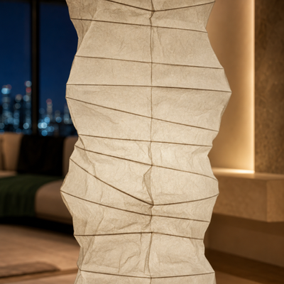 WabiSabi Rice Paper Floor Lamp