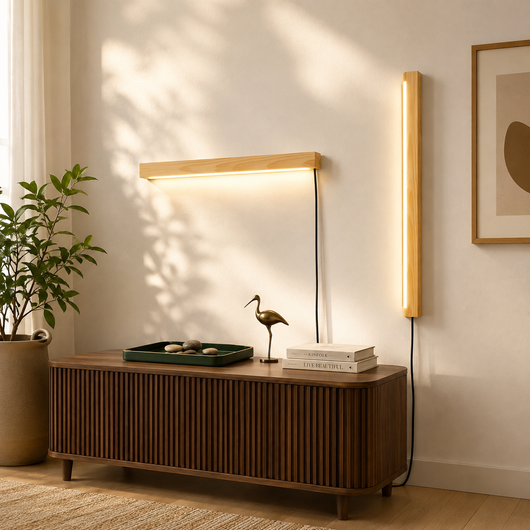 Beam Wood Linear LED Wall Light