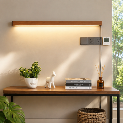 Beam Wood Linear LED Wall Light