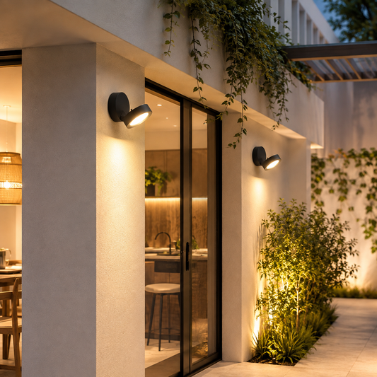 Round LED Outdoor Wall Sconce