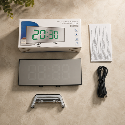 Curved LED Digital Alarm Clock
