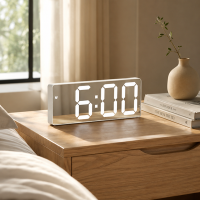 Mirror LED Digital Alarm Clock