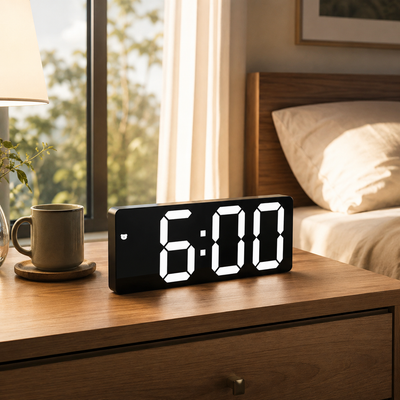 Mirror LED Digital Alarm Clock