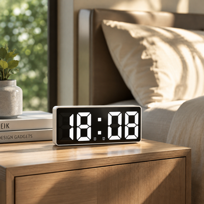 Mirror LED Digital Alarm Clock