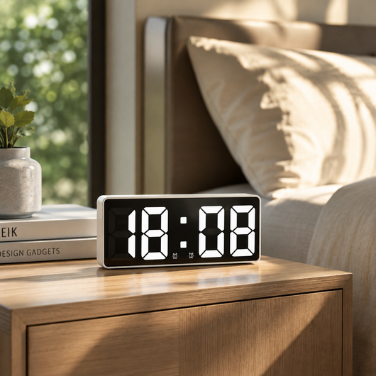 Mirror LED Digital Alarm Clock