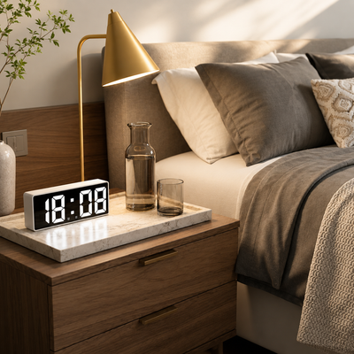 Mirror LED Digital Alarm Clock