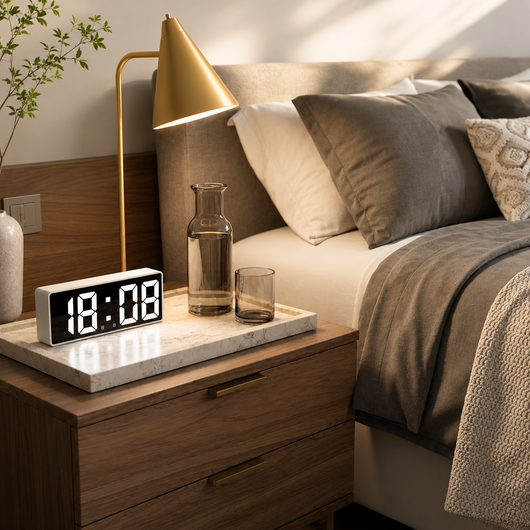 Mirror LED Digital Alarm Clock