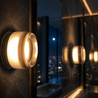Textured Disk LED Wall Sconce