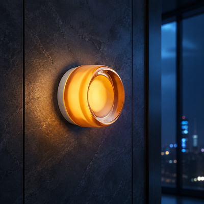 Textured Disk LED Wall Sconce