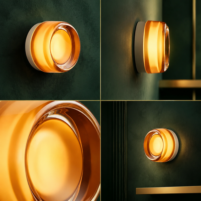 Textured Disk LED Wall Sconce