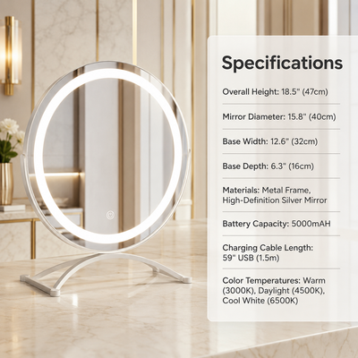 Smart Touch 360° Vanity Mirror