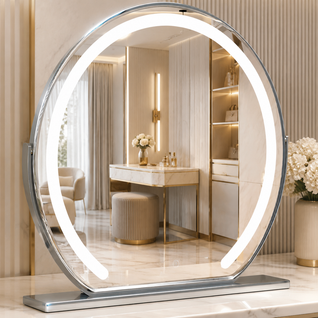 Rotating LED Vanity Mirror