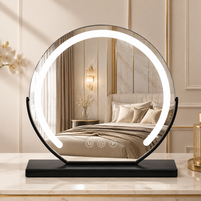 Rotating LED Vanity Mirror
