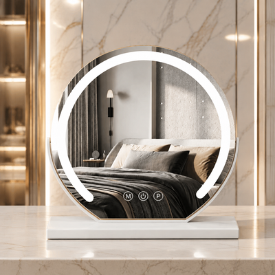 Rotating LED Vanity Mirror