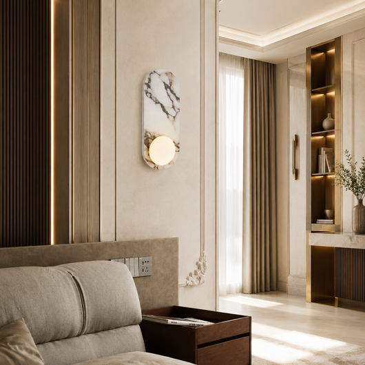 Perla Marble Wall Sconce